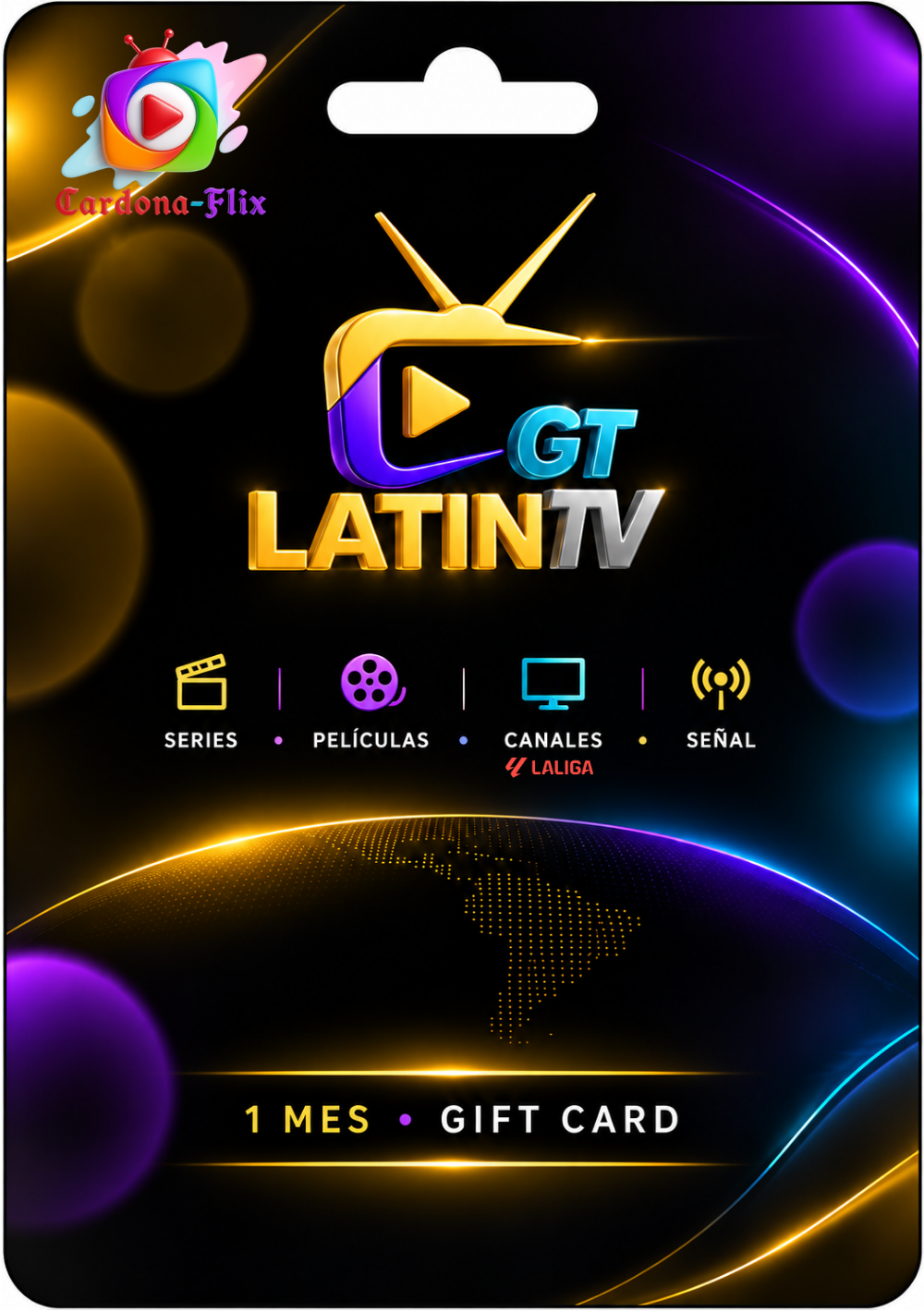 LATINTV GT - 1 MES GIFT CARD